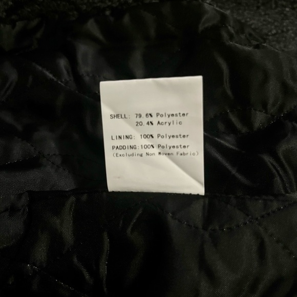 Riverstone Charcoal/Grey Faux Fur Coat M - Picture 7 of 9